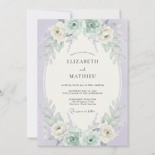 Invitación Boda Etérea de Lila en Primavera
