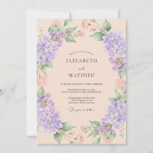 Invitación Boda Etérea Flor de Lavanda
