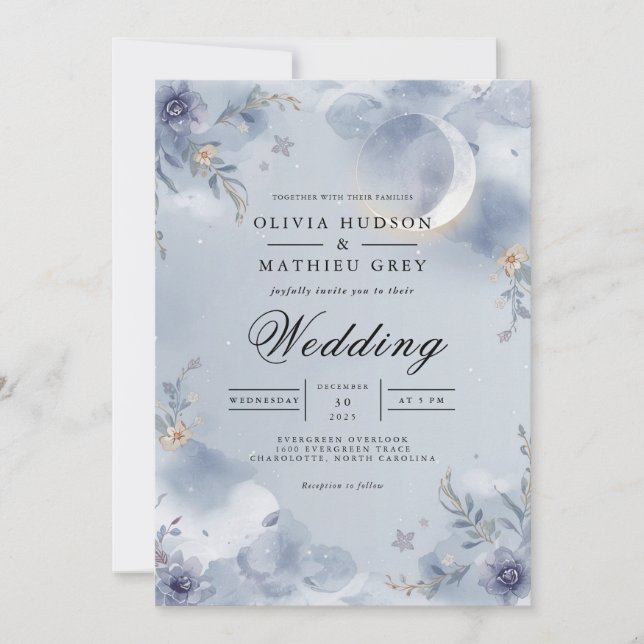 Invitación Boda Ethereal de Bloom (Anverso)