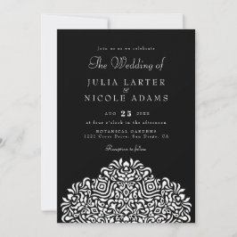 Invitación Boda Étnica Botánica Boho de Acento