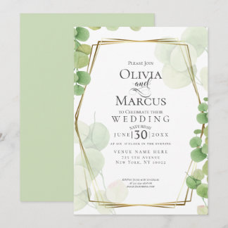 Invitación BODA | Eucalipto de la primavera moderna