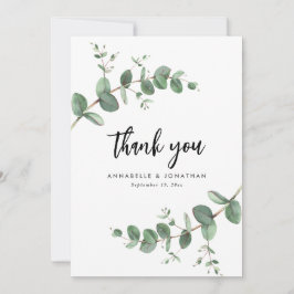 Invitación boda eucalipto descargable gracias