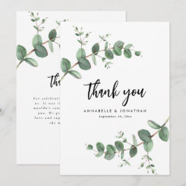 Invitación boda eucalipto descargable gracias