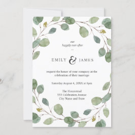 Invitación Boda Eucalyptus