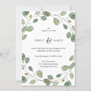 Invitación Boda Eucalyptus