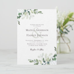 Invitación Boda Eucalyptus Greenery