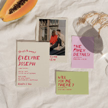 Boda exclusivo retro-colorido y moderno