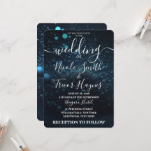 Boda Explosión de Polvo Azul Personalizada