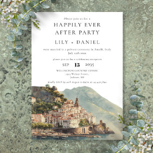 Invitación Boda Felices para Siempre en Amalfi Italia