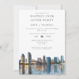Invitación Boda Felices para Siempre en San Diego