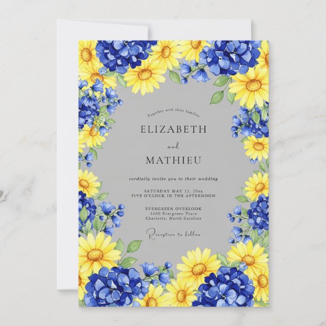 Invitación Boda Feliz País Amarillo (Anverso)