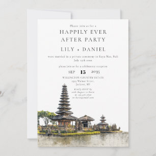 Invitación Boda Feliz para Siempre en Bali