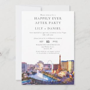 Invitación Boda Feliz Para Siempre en Las Vegas