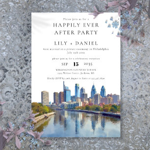 Invitación Boda Feliz Para Siempre Filadelfia