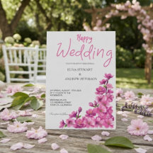 Boda Feliz Romántica Floral Boda