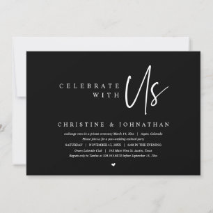 Invitación Boda Fiesta Elopement, celebra con nosotros