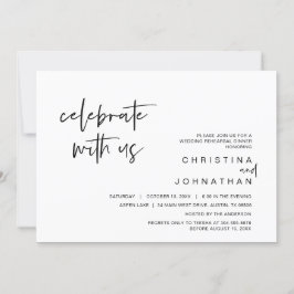 Invitación Boda Fiesta Elopement, celebra con nosotros Invita