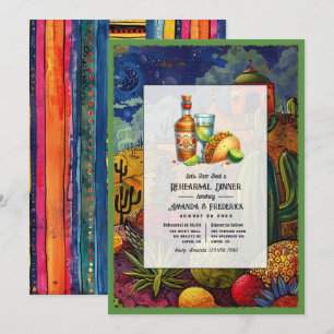 Invitación Boda Fiesta Vamos a Taco Sobre una Cena de Ensayo