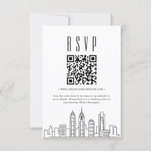 Invitación Boda Filadelfia código QR RSVP