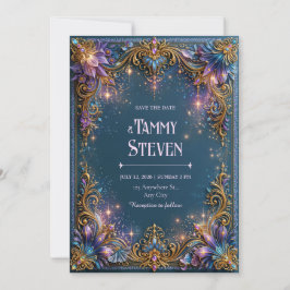 Invitación Boda Filigrana Estrella Amatista