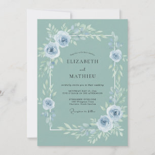 Invitación Boda Flor de Acero Suave