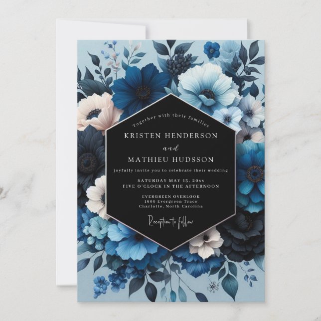 Invitación Boda Flor de Azahar Moody (Anverso)