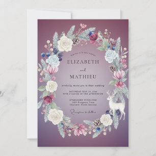 Invitación Boda Flor de Ciruelo Invernal