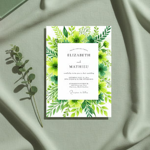 Invitación Boda Flor de Emerald Verdant