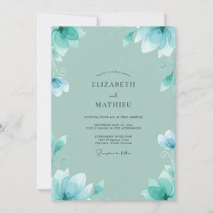 Invitación Boda Flor de Espuma de Mar