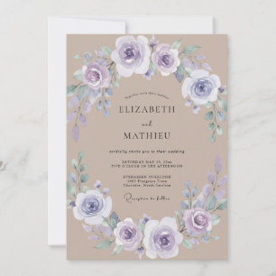Invitación Boda Flor de Lila
