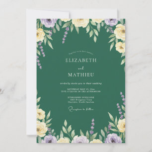 Invitación Boda Flor de Lila Jade