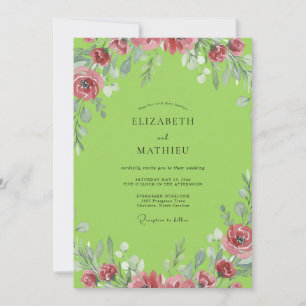 Invitación Boda Flor de Lima Rosa