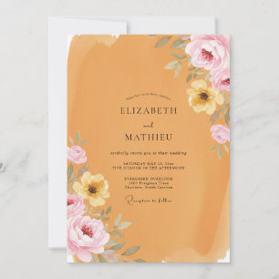 Invitación Boda Flor de Ocre