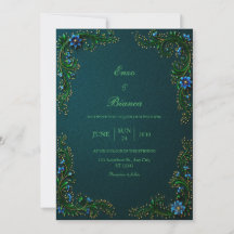 Boda Flor de Té Gilded de Medianoche