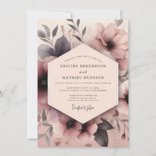 Invitación Boda Flor de Umbral Malva