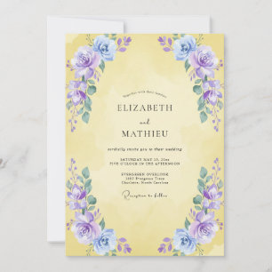 Invitación Boda Flor de Violeta Mantequilla