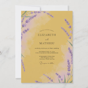 Invitación Boda Flor de Violeta Mostaza