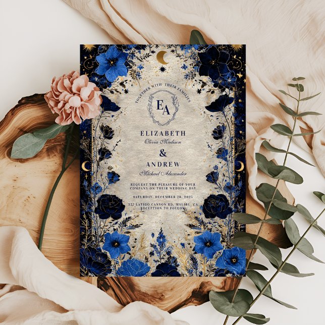 Invitación Boda Flor Nocturna (Subido por el creador)