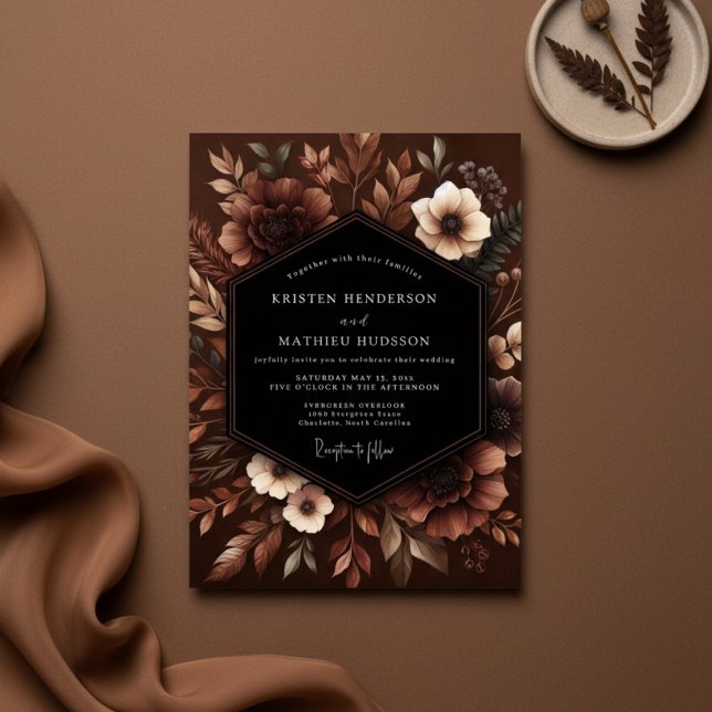 Invitación Boda Flor Sienna Malhumor (Subido por el creador)