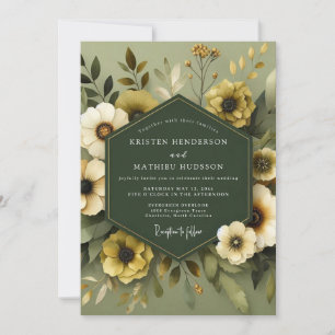 Invitación Boda Flora Oliva Silenciada