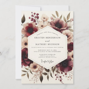 Invitación Boda Floración Patrimonio de Borgoña