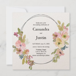 Invitación Boda floral