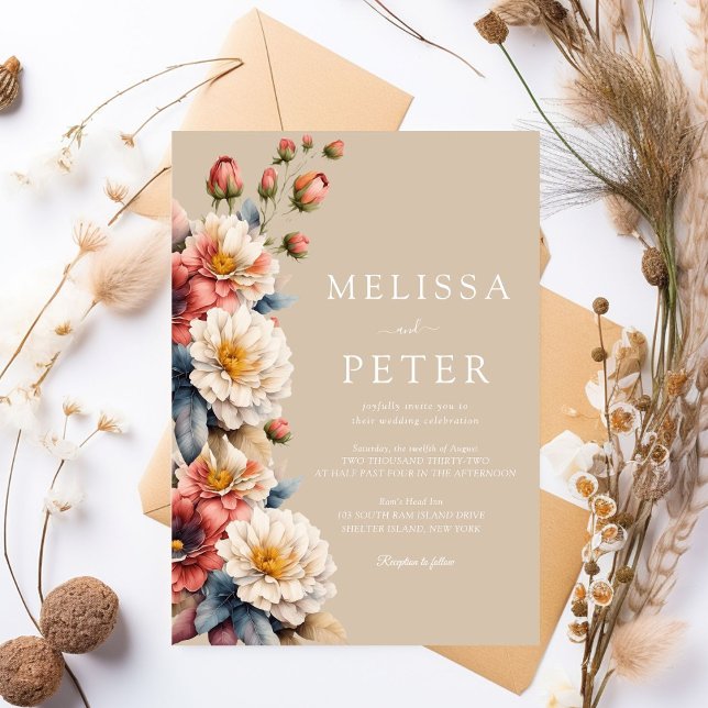 Invitación Boda floral (Subido por el creador)