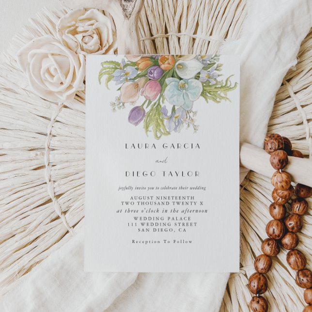 Invitación Boda floral acuarela (Subido por el creador)