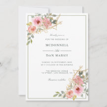 Boda floral acuarela de verano