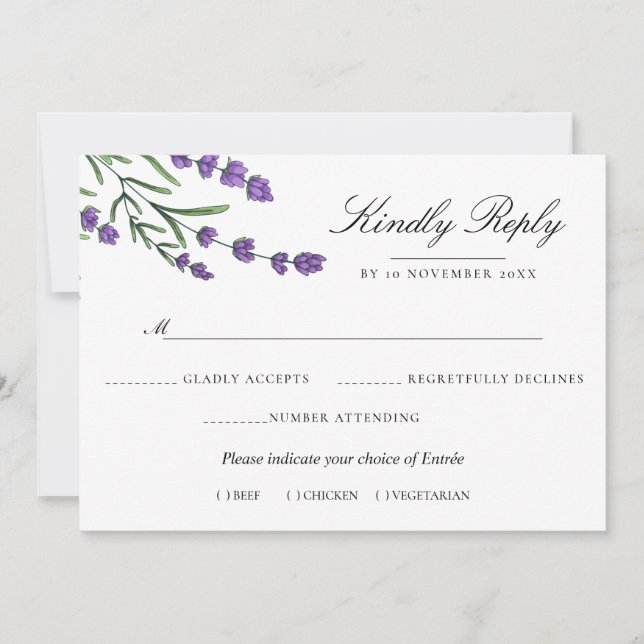 Invitación Boda floral acuarela de verano (Anverso)