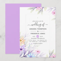 Boda floral acuarela pastel