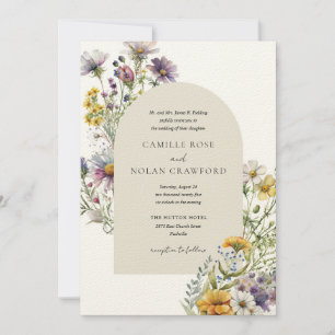 Invitación Boda floral acuática