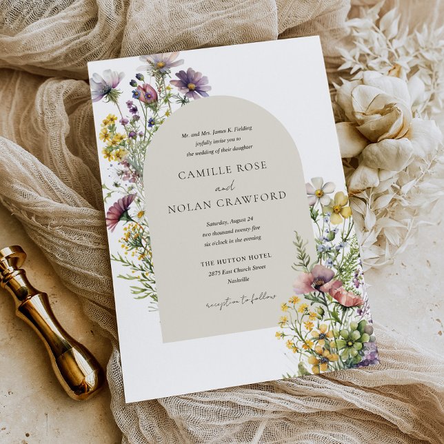 Invitación Boda floral acuática (Subido por el creador)