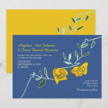 Boda Floral Amarilla Azul Boho Audaz